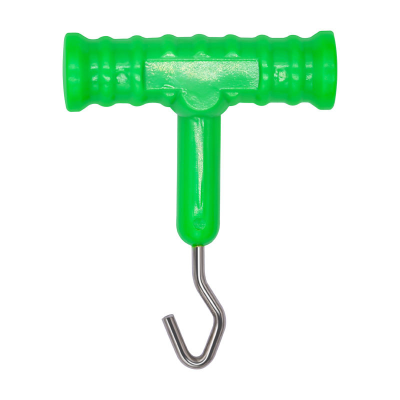 Fishing T Shape Knot puller Stainless Steel Smooth Hook+ABS Grip Colorful Carp Fishing Terminal Tackle