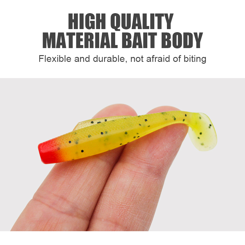 6pcs/Lot Soft Lures Silicone Bait 1.8G/2.8G Goods For Fishing Sea Fishing TPR Swimbait Wobblers Artificial Tackle
