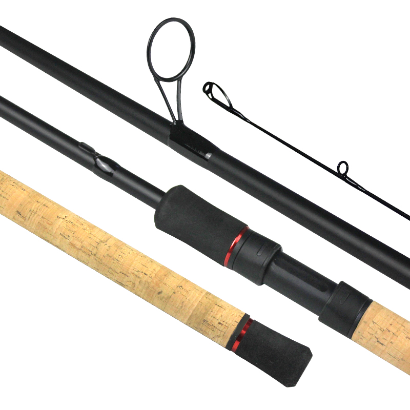 Custom High Carbon Freshwater Fiber Lure Fishing Rod 6ft 7ft 8ft 2 Section Cork Handle Bass Rage Medium Spinning Rod