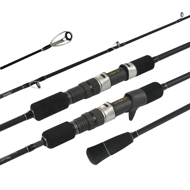 Custom 1.98m 1/2 Section Fuji Guides 12/15/18kg Drag Power Slow Jigging Pitch Carbon Fiber Spinning And Casting Fishing Rods