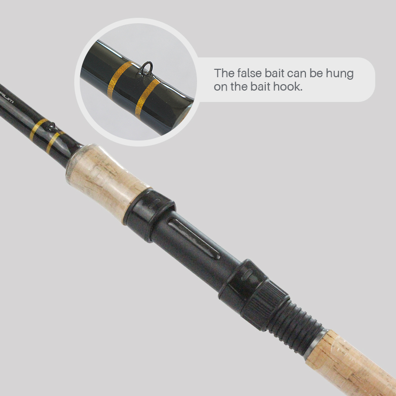 Custom 3.6/3.9/4.2M Carbon Fiber 3 Section ABS Reel Seat Extended Cork Handle For 3m Surf Fishing Pole Rod