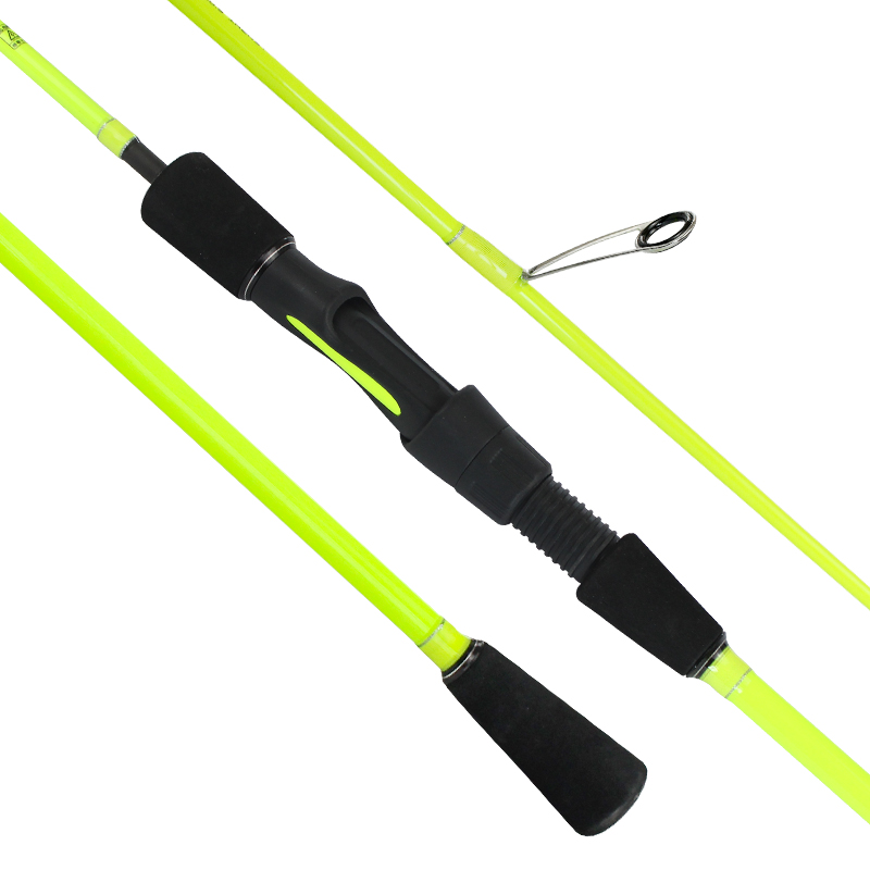 Custom Lure Boat Fishing Rod Light Solid Slow Jigging Spinning Rods 1.8m 1.98m 2 section Green Carbon Fiber Sensitive Tip Rod