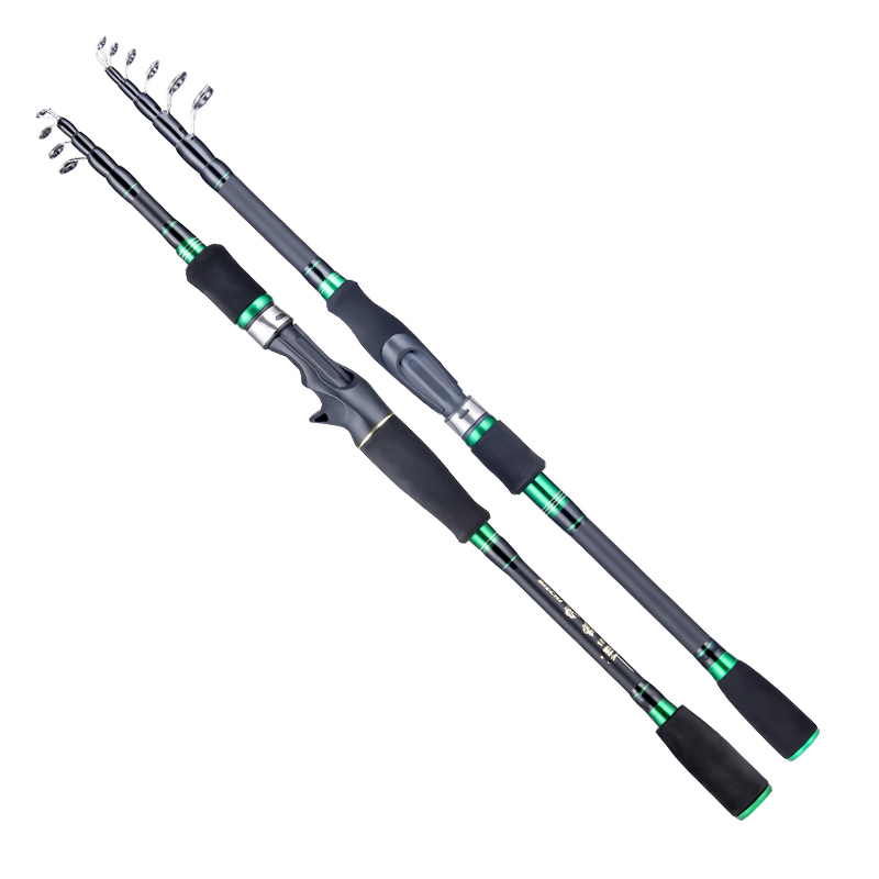 Customization Portable Pocket Rods 5-30G Folding Adjustable Butt Pole Length Surf For Ocean Rock Telescopic Fishing Rod