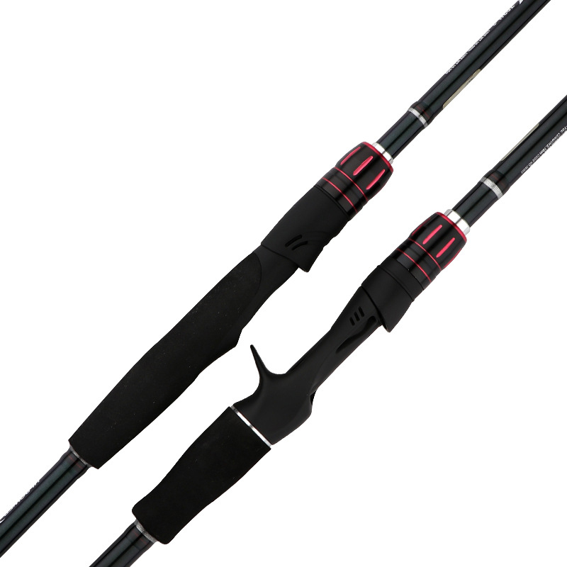 Custom 2 Section Carbon Fiber Spinning And Casting Fishing Rod 2.1m Carp Bass Bait Lure Fishing Rod for Seawater and Freshwater