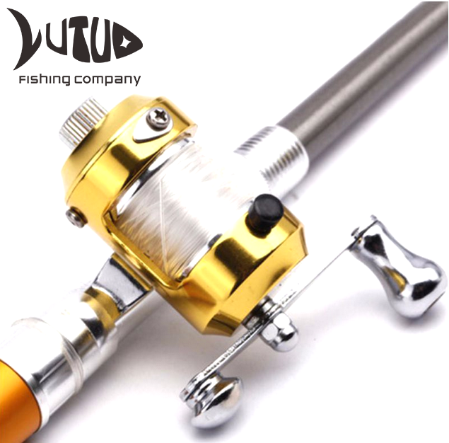 Mini Travel Fishing Rod Outdoor Camping Aluminum Portable Rod Pen Rod Fishing