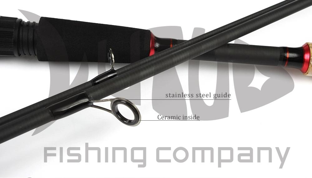 1.8M 2.1M 2.4M 2.7M 3 Sections Spinning Carbon Fishing Rod