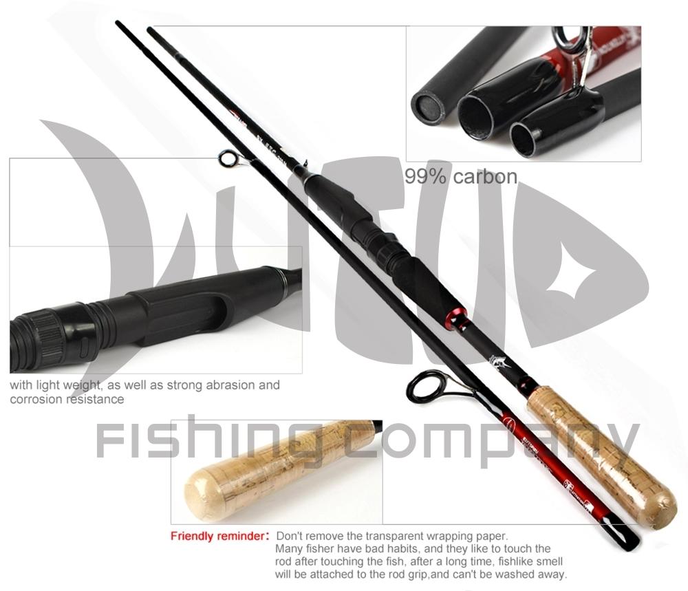 1.8M 2.1M 2.4M 2.7M 3 Sections Spinning Carbon Fishing Rod