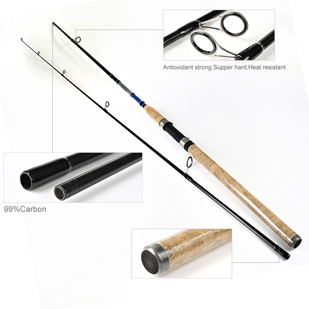 Carbon Sea Fishing Rod 2.4m 2.7m Ultra Light Saltwater Spinning Fishing Pole Rod