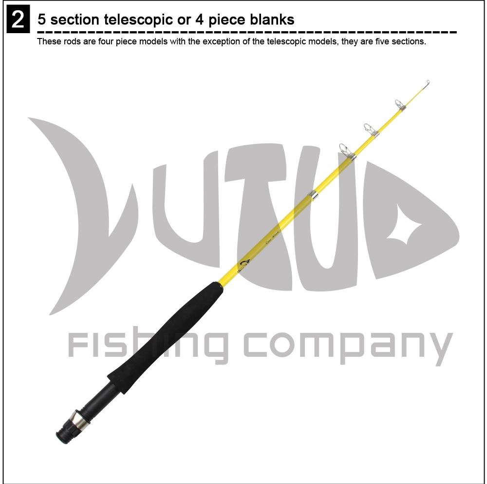 America Amazon Hot Sell 6'6 Protable Telescopic Fishing Rods China Firberglass Fly Fishing Rod