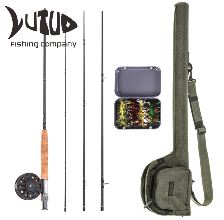 Fishing Rod Kit With Carry Bag Fishing Fly Lure Fishing Rod And Reel Combo Set