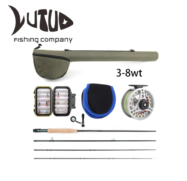 Fishing Rod Kit With Carry Bag Fishing Fly Lure Fishing Rod And Reel Combo Set