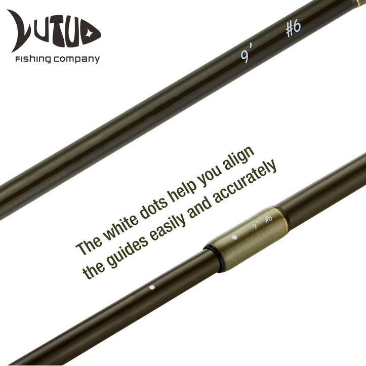 Rod Fishing Carbon Fiber Durable PVC Rod Tube Chromed Guide Accurate Placement Fly Fishing Rod