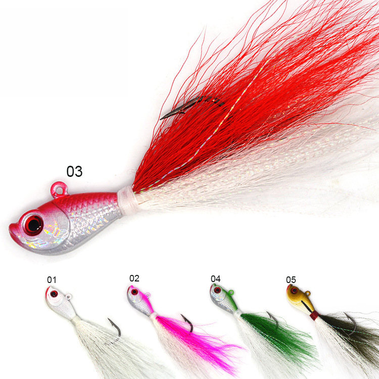 Horizon Jig 7-224g Metal Jig head Isca Artificial Pesca Saltwater Big Game Fishing Lures Bass Bucktail Jig