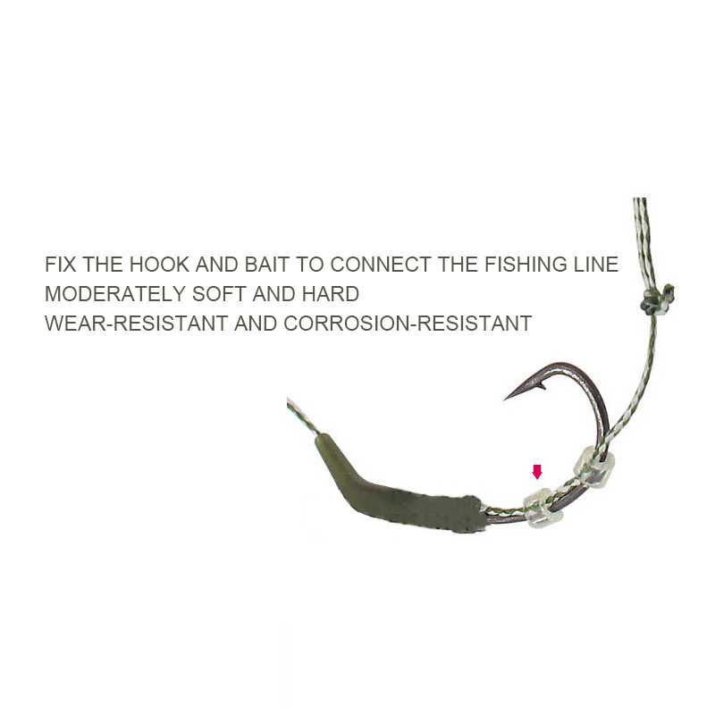 Carp Fishing Accessories Anti Tangle Sleeve 60mm Rubber Carp Fishing Rigs Making Connect with Hook Terminal Tackle