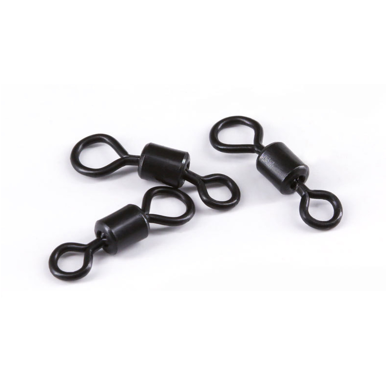 Terminal Tackle Carp Fishing Accessories 2# 4# Swivel Snap Rolling Swivels With Bigger Small Rings
