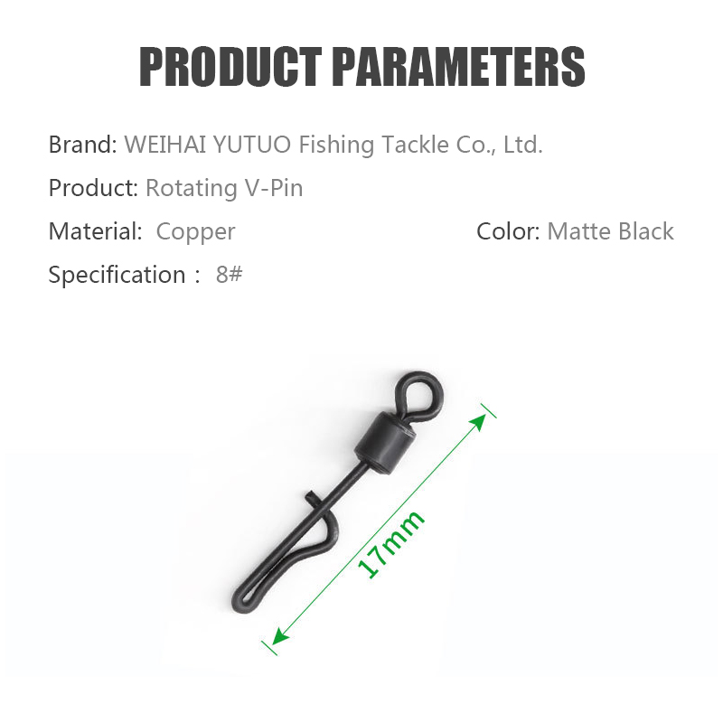 Bearing Swivel Fishing Connector Q-shaped Swing Snap With Solid Ring Quick Change Swivels Carp Fishing Terminal Tackle