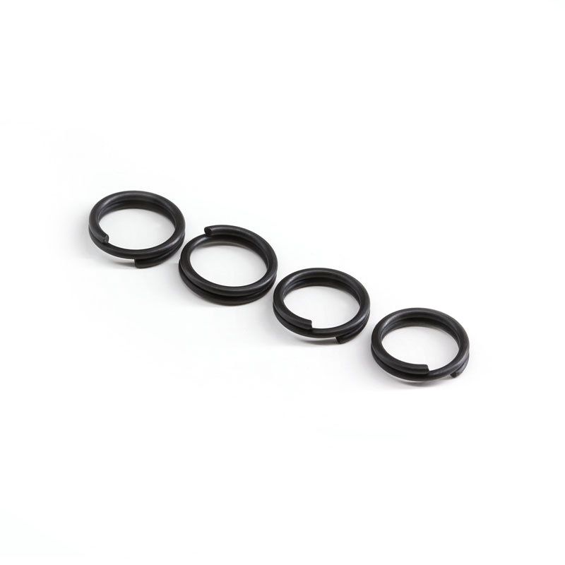 Matt Black Stainless Steel Flattening Ring Fishing Lure Parts Accessories Double Split Ring