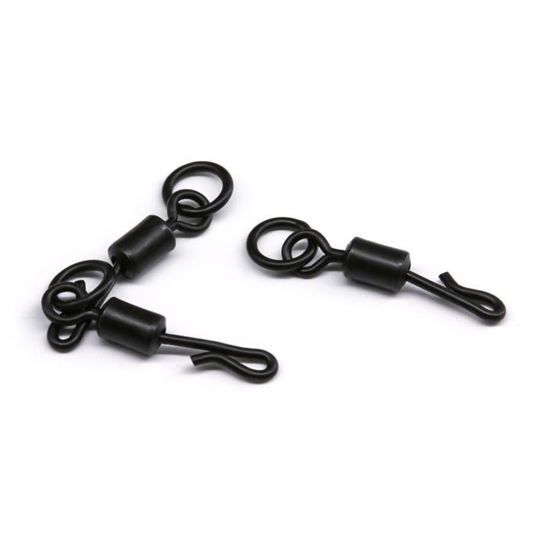 Bearing Swivel Fishing Connector 20mm 23mm Q-Shaped Quick Change Swivels For Carp Fishing Terminal Tackle Accessories