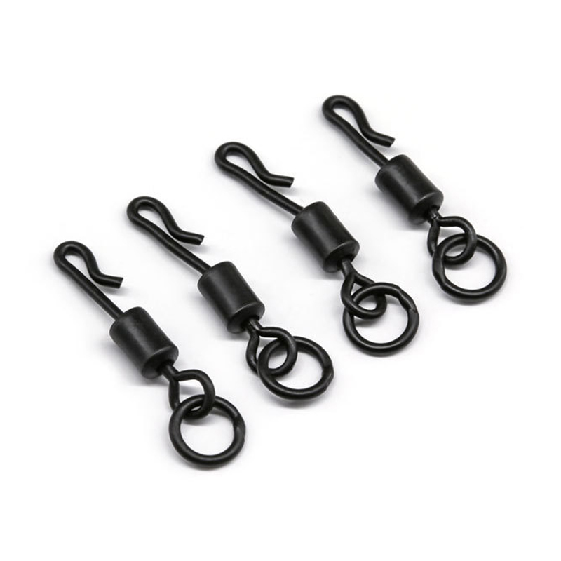 Bearing Swivel Fishing Connector 20mm 23mm Q-Shaped Quick Change Swivels For Carp Fishing Terminal Tackle Accessories