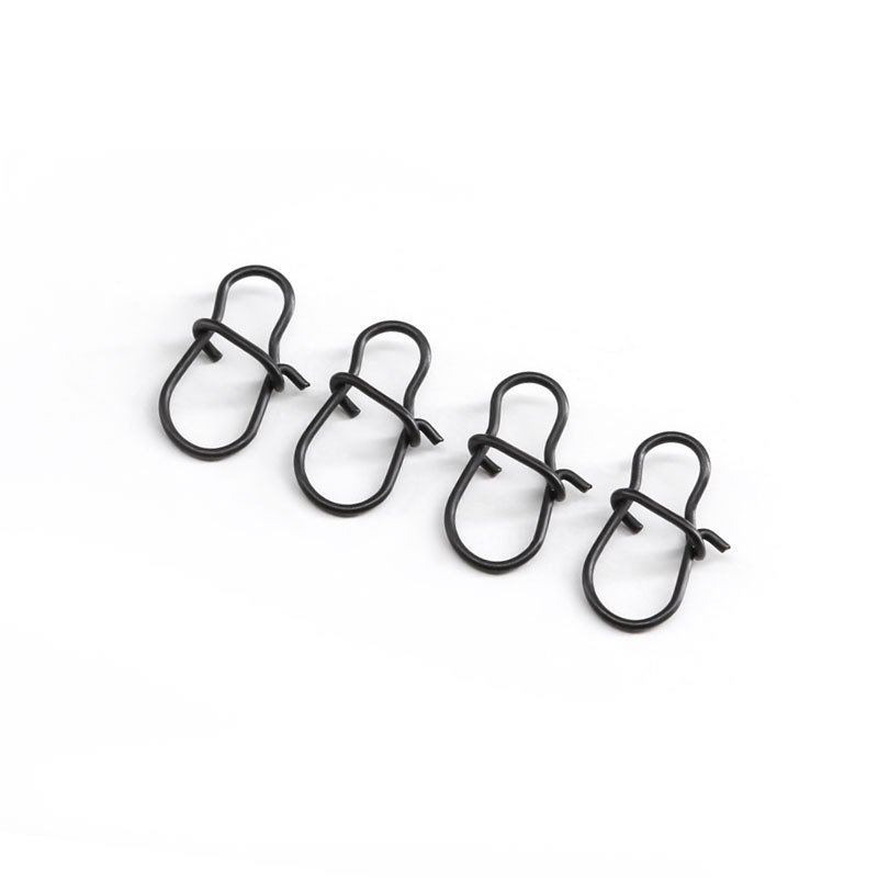 000# 00# 0# 1# 2# 3# 304 Stainless Steel Matt Black Safety Swivels Snap High-strength Lock Fishing Accesory Connector snap