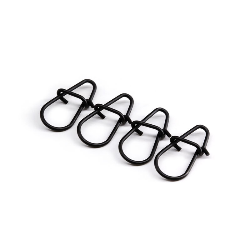 Carp Fishing Tackle Terminal Matt black Stainless Steel Japanese snap fishing hook connector Carp Fishing Accessories