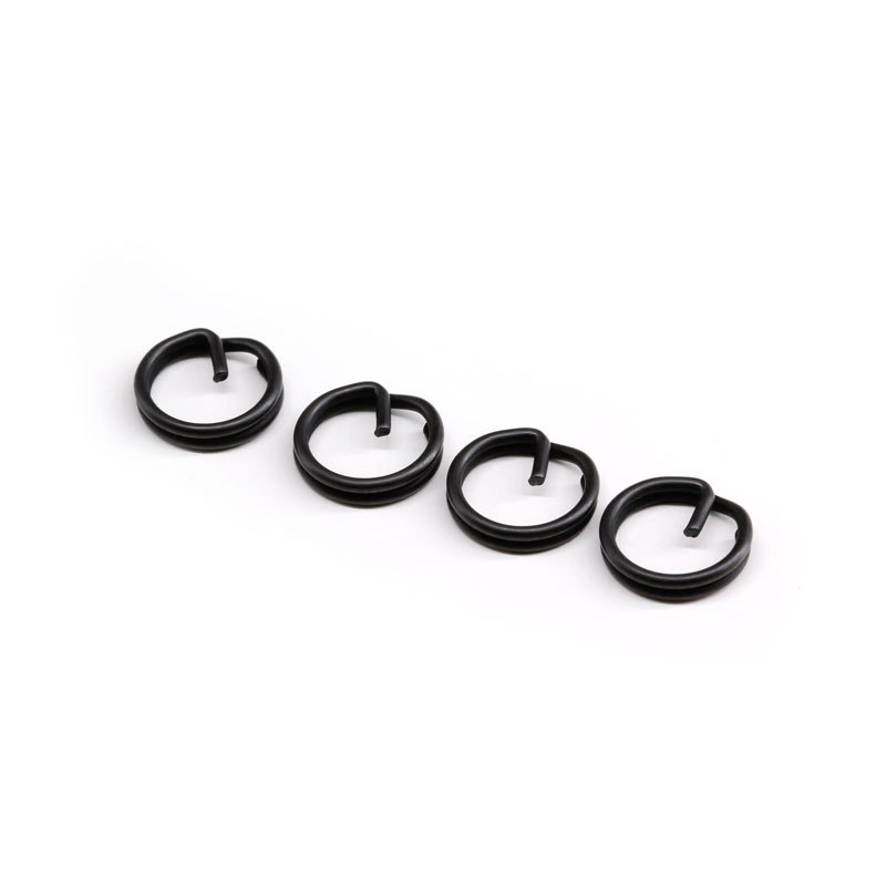 Carp Fishing Terminal Tackle Matt Black Internal Buckle Metal Double Ring Linker Bend Head Split Ring Fishing Tackle