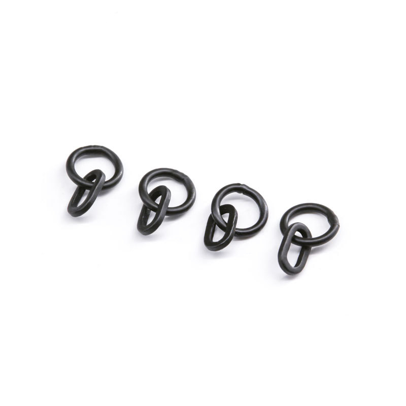 Matt Black Carp Fishing Accessories Round Oval Metal Ring 6mm Carp Fishing Terminal Tackle