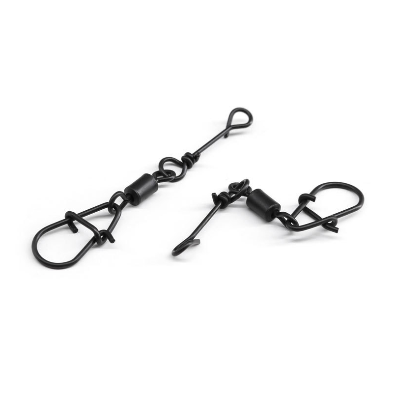 Quick Change Pin + Japan Pin + Rolling Swivel Carp Fishing Terminal Tackle Matt Black 4#