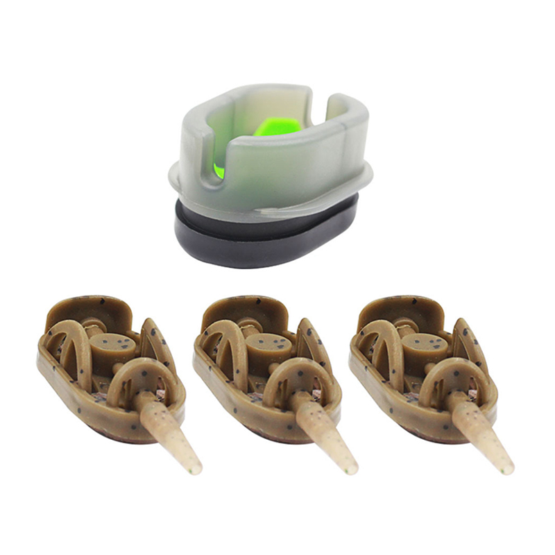 20g 30g 40g 50g 60g European Carp Fishing Terminal Tackle Accessories Set In-Line Flat Method Feeders 3+1 Combination