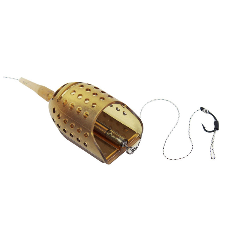 Carp Fishing Terminal Tackle Boat Shaped Bait Cage Bait Feeder For Carp Fishing Feeder Bait Casting