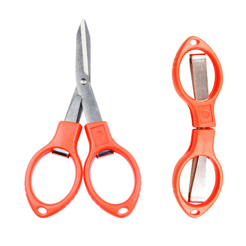 Folding Scissors Mini Scissors Glasses Shaped Keychain Fishing Travel Scissor Cutter Camping Use