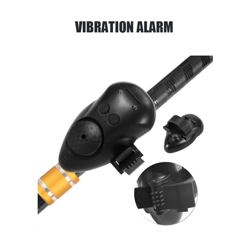 Electronic Automatic Carp Fishing Bite Alarm Indicator with LED Light Fish Bell Alarm Sensitive Sea Rod Throwing Night Fishing