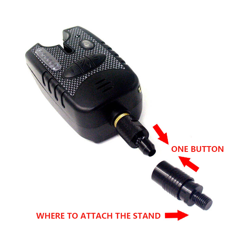 Carp Fishing Tackle Rod Pod Loud Alarm Sound Bracket Indicator Quick Release Adapter Connector