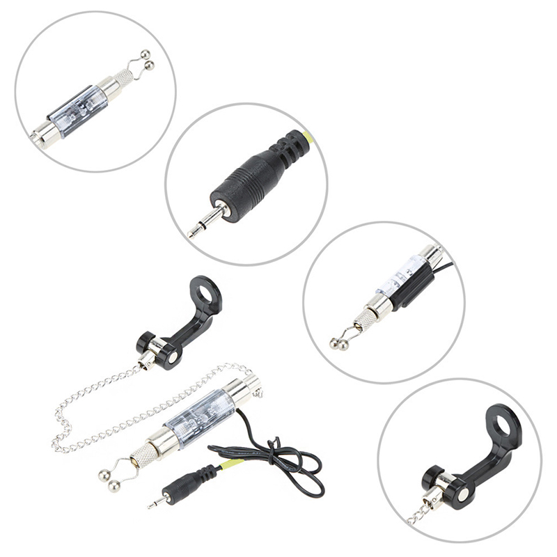 Carp Fishing Bite Alarm Hanger Swinger LED Illuminated Indicator Durable Fish Tools Accessories Fishing Tool