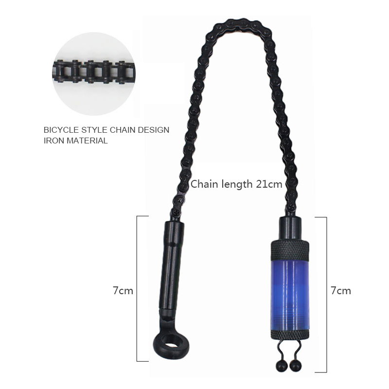 High Quality Popular Carp Fishing Bite Alarm Stainless Steel Chain Carp Fishing Swingers Bobbin Indicators