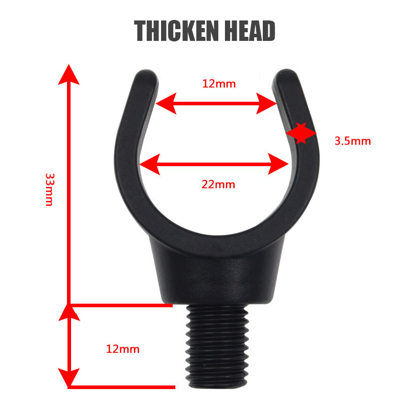 Fishing Rod Black Plastic Bracket Head For Rod Pod Fishing Rod Holder Support Carp Fishing Accessories