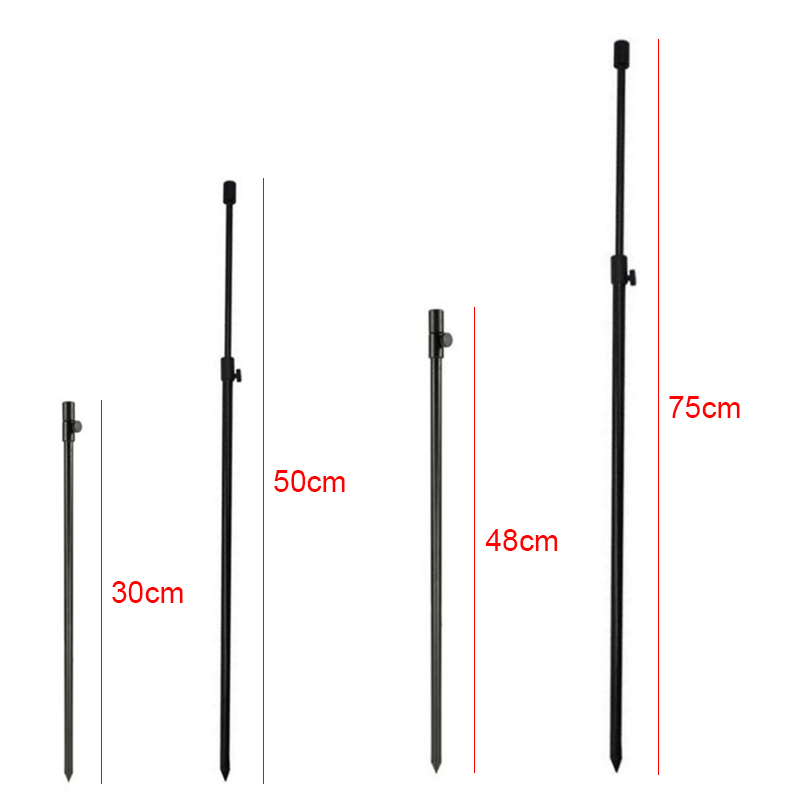 European Coupler Sea Rod Holder With Two Aluminum Bank Stick Telescopic European Carp Fishing Rod Holder