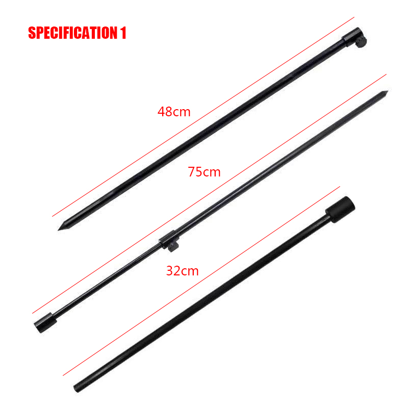 European Coupler Sea Rod Holder With Two Aluminum Bank Stick Telescopic European Carp Fishing Rod Holder