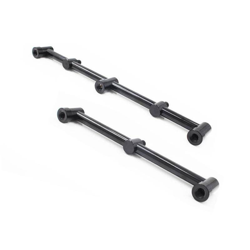 Two size European type aluminum alloy alarm Adjustable Bolt Carp Fishing Rod Support Black Bracket Head Fish Racks Accessories