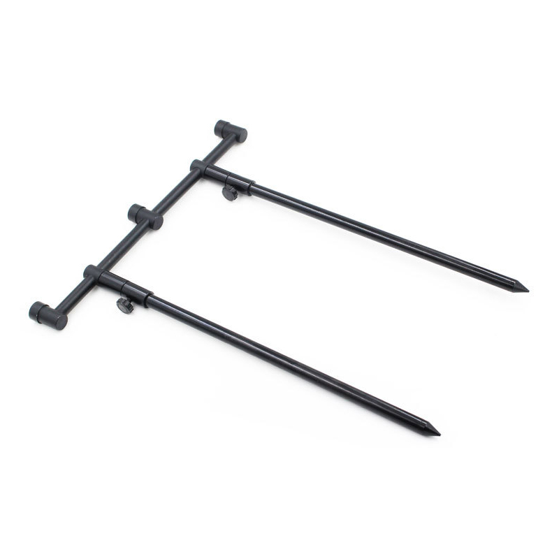 Two size European type aluminum alloy alarm Adjustable Bolt Carp Fishing Rod Support Black Bracket Head Fish Racks Accessories