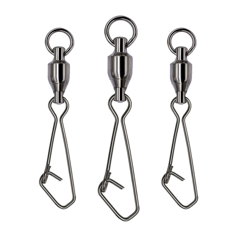 High Strength Fishing Crane Swivels Snaps with Snaps 8-0# Carp Fishing Tackle Hook Connector