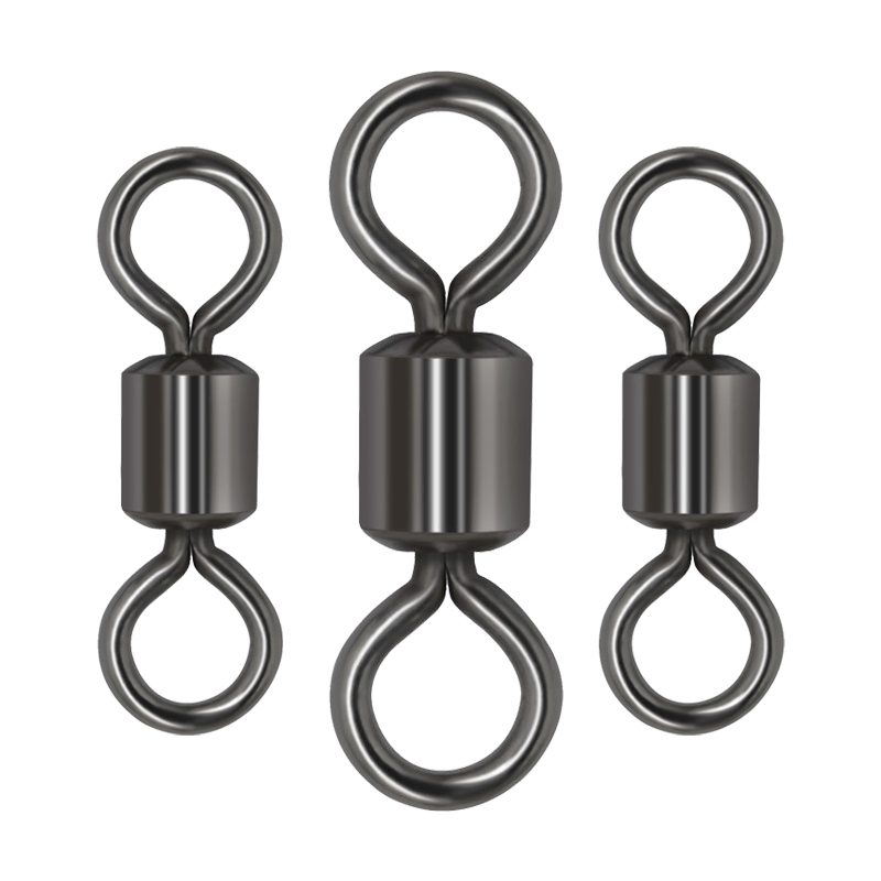 Wholesales Brass Connector 8-Shaped Ring Strong Pull American Rolling Swivel Fishing Gear For Deep Sea Long Line Fishing Carp
