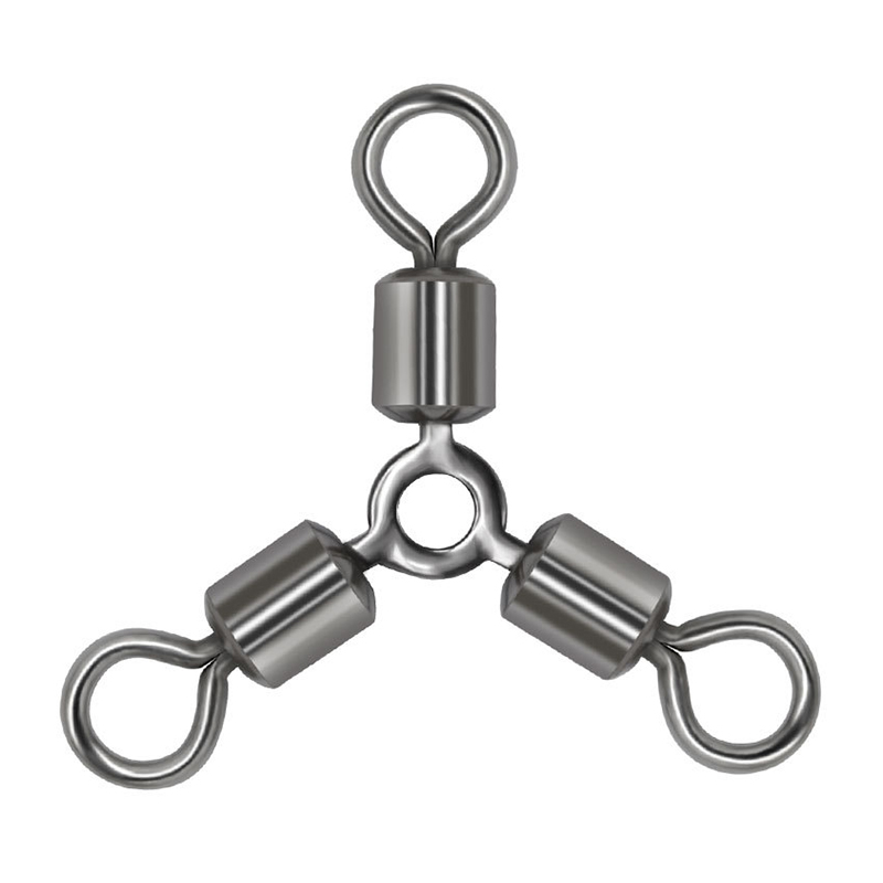 Fishing Three Way Rolling Swivels High Quality Nickel Black Fishing Accessory Carp Fishing Rolling Swivels