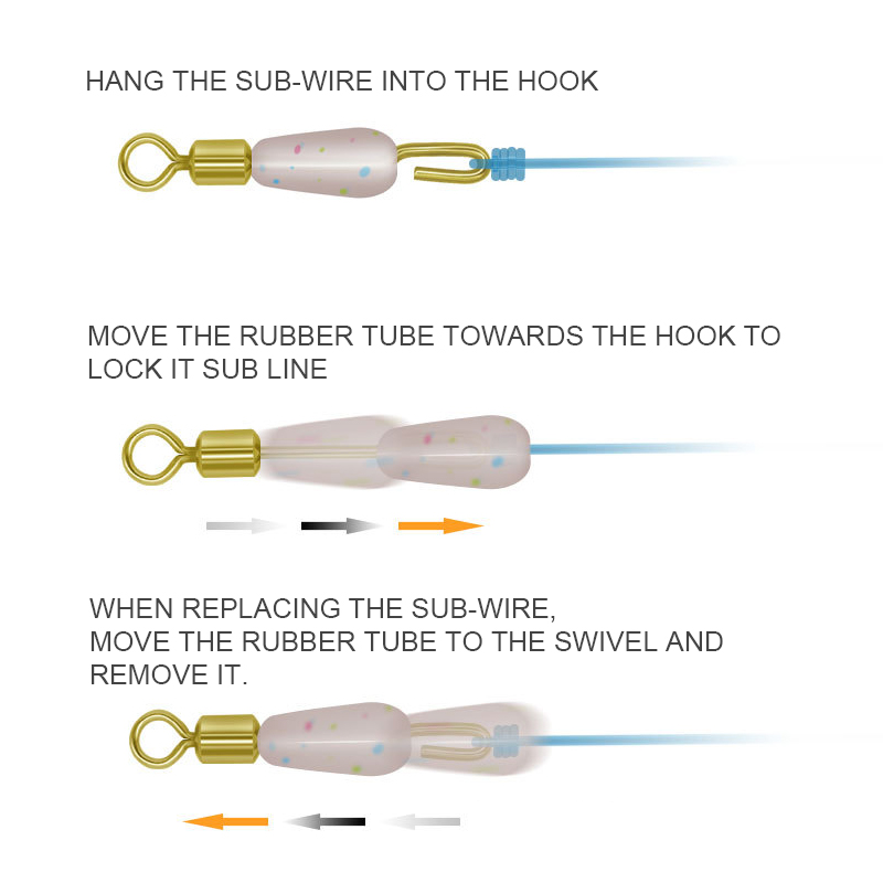 Carp Fishing Tackle Accessories Silicone Strand Clamp Colorful 8-Shaped Ring Anti-Wrap Connector Fishing Gear