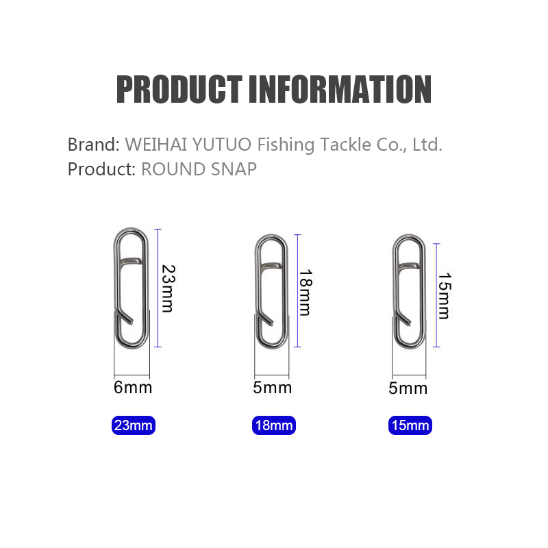 Stainless Steel Fast Link Clip Round Snap Quick Change Lead Links Clips Split Buckle Connector