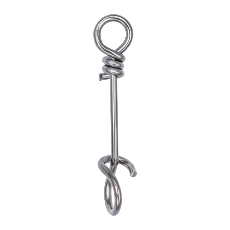 Swivel Fishing Accessories Stainless Steel Fishing Snap Buckle Clip Quick Connect Clip Fishing Connector