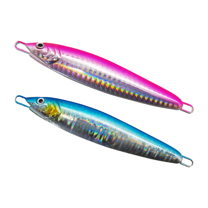 Custom Artificial Hard Bait Knife Jig 60g 80g 100g Slow Pitch Fishing Jigs Saltwater Metal Jigging Lure