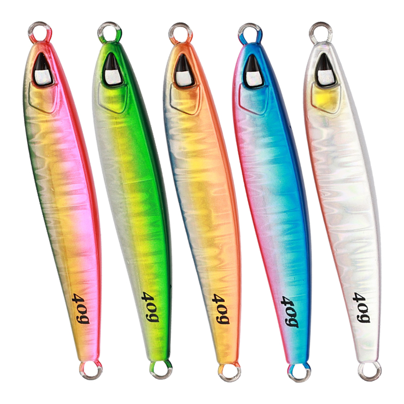 Custom Artificial Hard Bait Knife Jig 40g 60g 80g 100g Slow Pitch Long Shot Sardine Fishing Jigs Saltwater Metal Jigging Lure