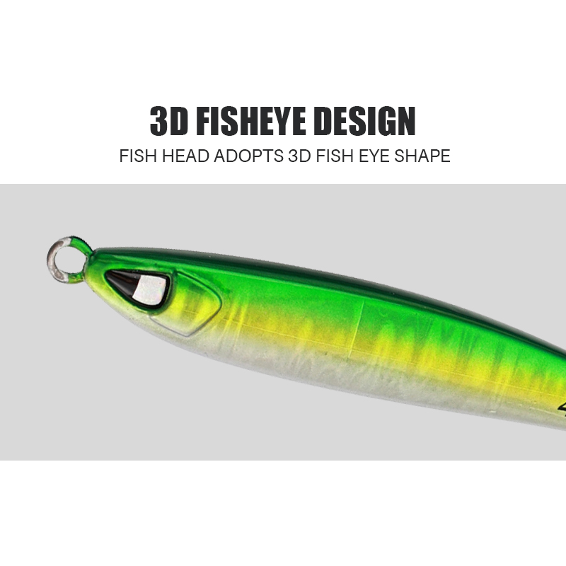 Custom Artificial Hard Bait Knife Jig 40g 60g 80g 100g Slow Pitch Long Shot Sardine Fishing Jigs Saltwater Metal Jigging Lure