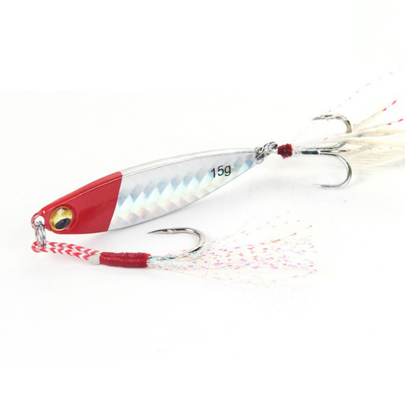 Custom Hard Trolling Saltwater Freshwater Shore Fishing Baits Sinking Artificial Perch Mackerel Lures Fishing Metal Jigging Lure